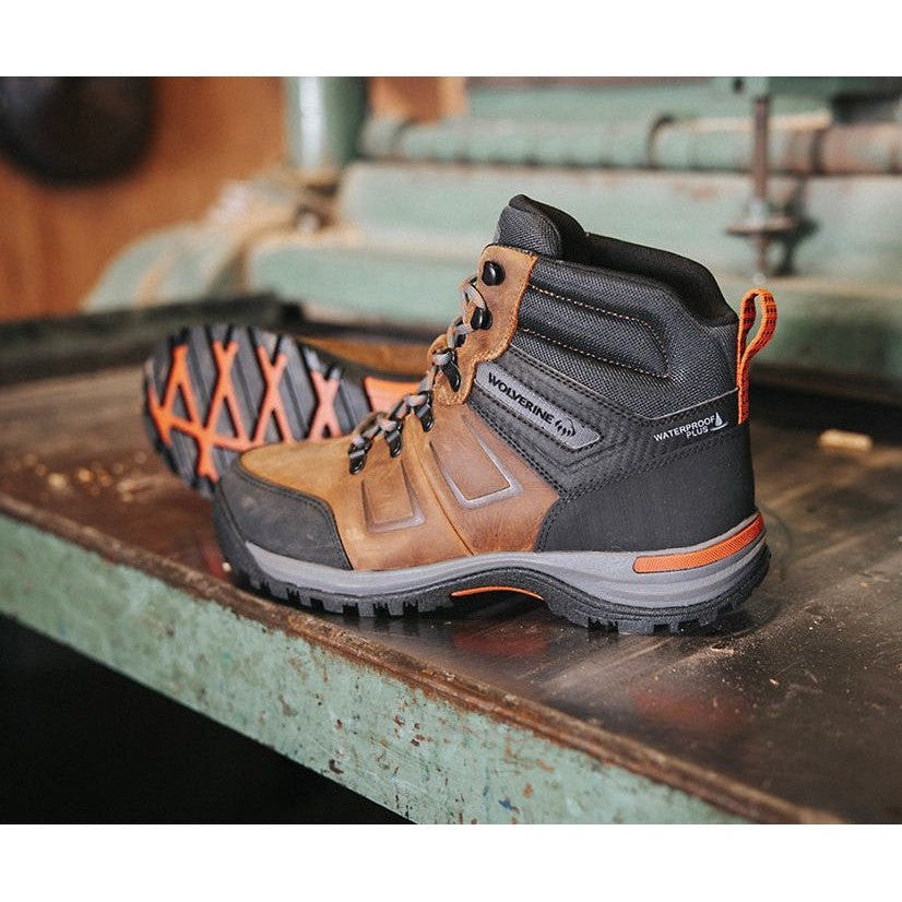 Wolverine Men's Chisel 6 Steel Toe WP Slip Resistant Work Boot -Penny- W231044