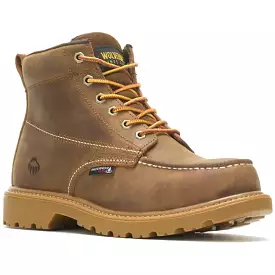 Wolverine Men's Floorhand 6 Steel Toe WP Work Boot -Tan- W221049