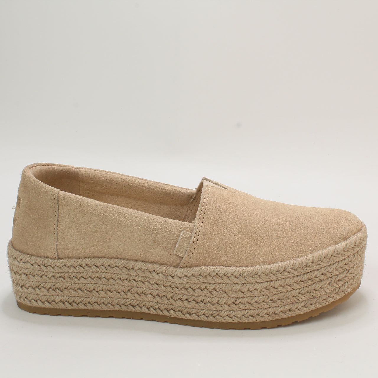 Womens Toms Valencia Espadrille Oatmeal Suede Uk Size 3