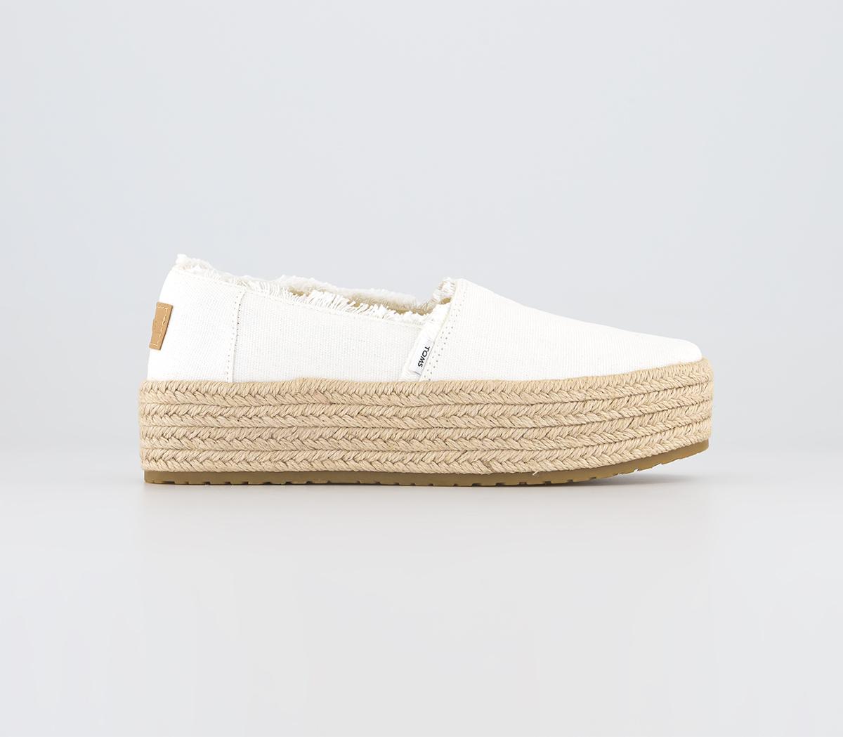 Womens Toms Valencia Espadrille White