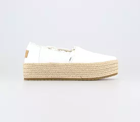 Womens Toms Valencia Espadrille White